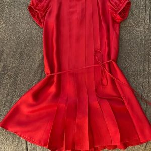 Tunic silk red AX dress